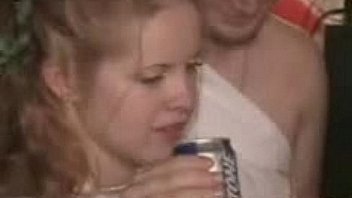 These Young College Coeds have Hardcore Sex Activities during a Party in Public