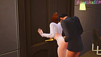 FAMILY TABOO: PERVERTED STEPSISTER WAS SEDUCED BY A COMPANY OF ARROGANT GUYS AND FUCKED HARD IN A BIG ASS (HENTAI   SIMS 4)